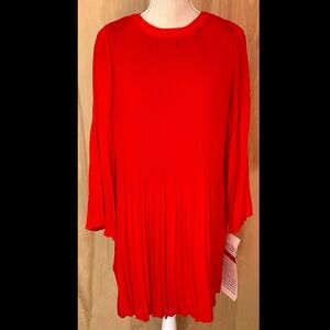 Nina Leonard Micro Pleated Swing Dress - NWT
